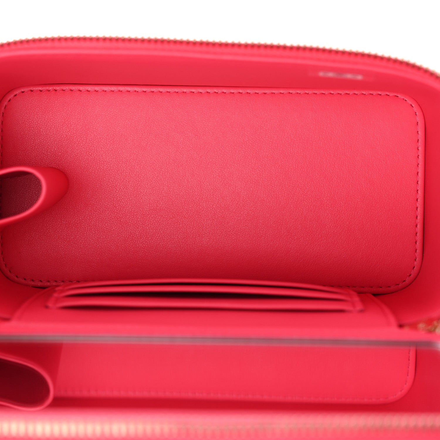 Chanel Caviar Quilted Small Vanity Case With Chain Pink 5 of 11