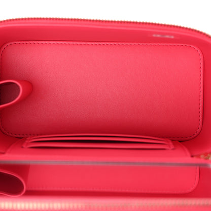 Chanel Caviar Quilted Small Vanity Case With Chain Pink 5 of 11