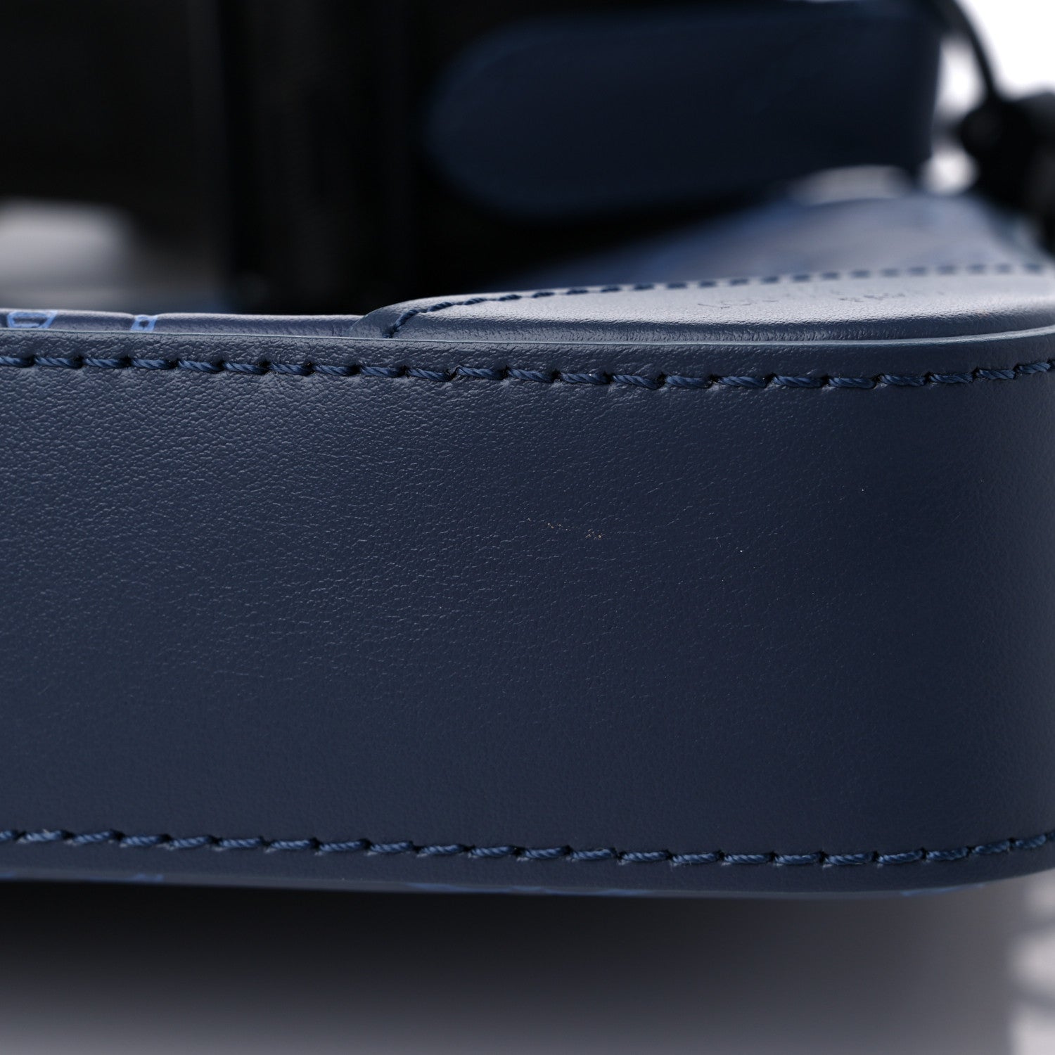 Louis Vuitton Calfskin Monogram Shadow Duo Messenger Navy Blue 8 of 9
