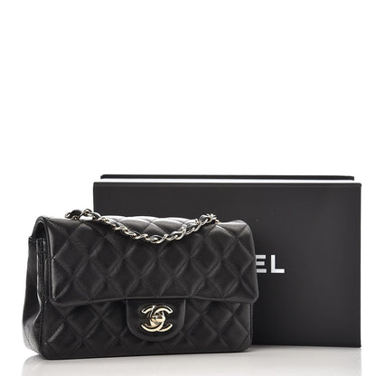 Chanel Lambskin Quilted Mini Rectangular Flap Black 9 of 9