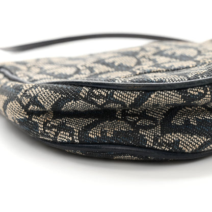 Christian Dior Monogram Mini Saddle Pochette Navy 9 of 15