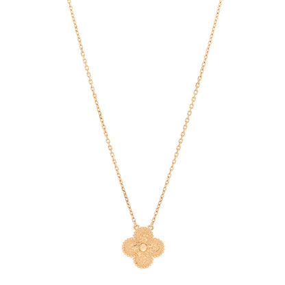 Van Cleef & Arpels 18K Yellow Gold Vintage Alhambra Pendant Necklace 1 of 6