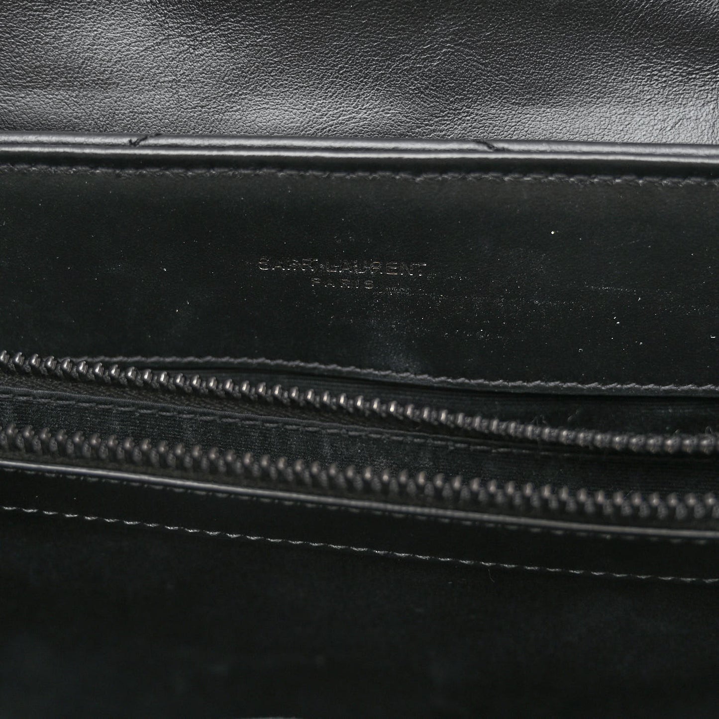 Calfskin Y Quilted Monogram Monochrome Medium Loulou Chain Satchel Black