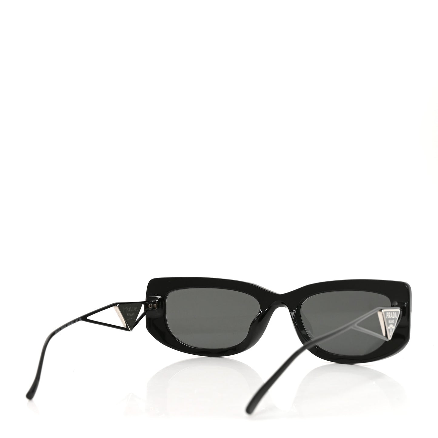 Acetate Sunglasses SPR 14Y Black Slate Gray