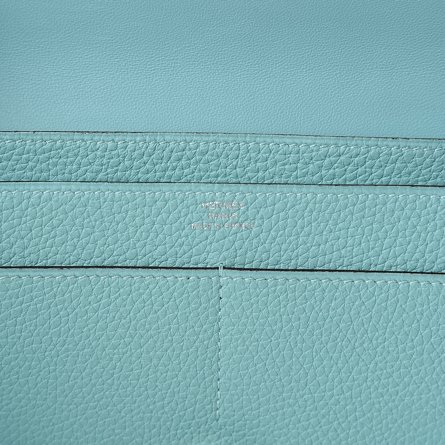Hermes Togo Dogon Duo Wallet Bleu Atoll 7 of 10