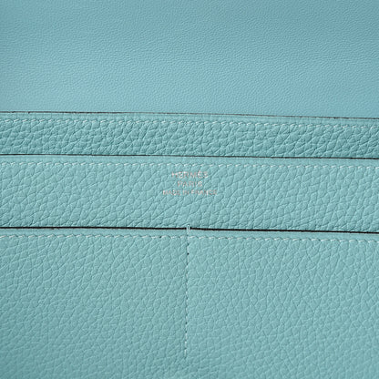 Hermes Togo Dogon Duo Wallet Bleu Atoll 7 of 10