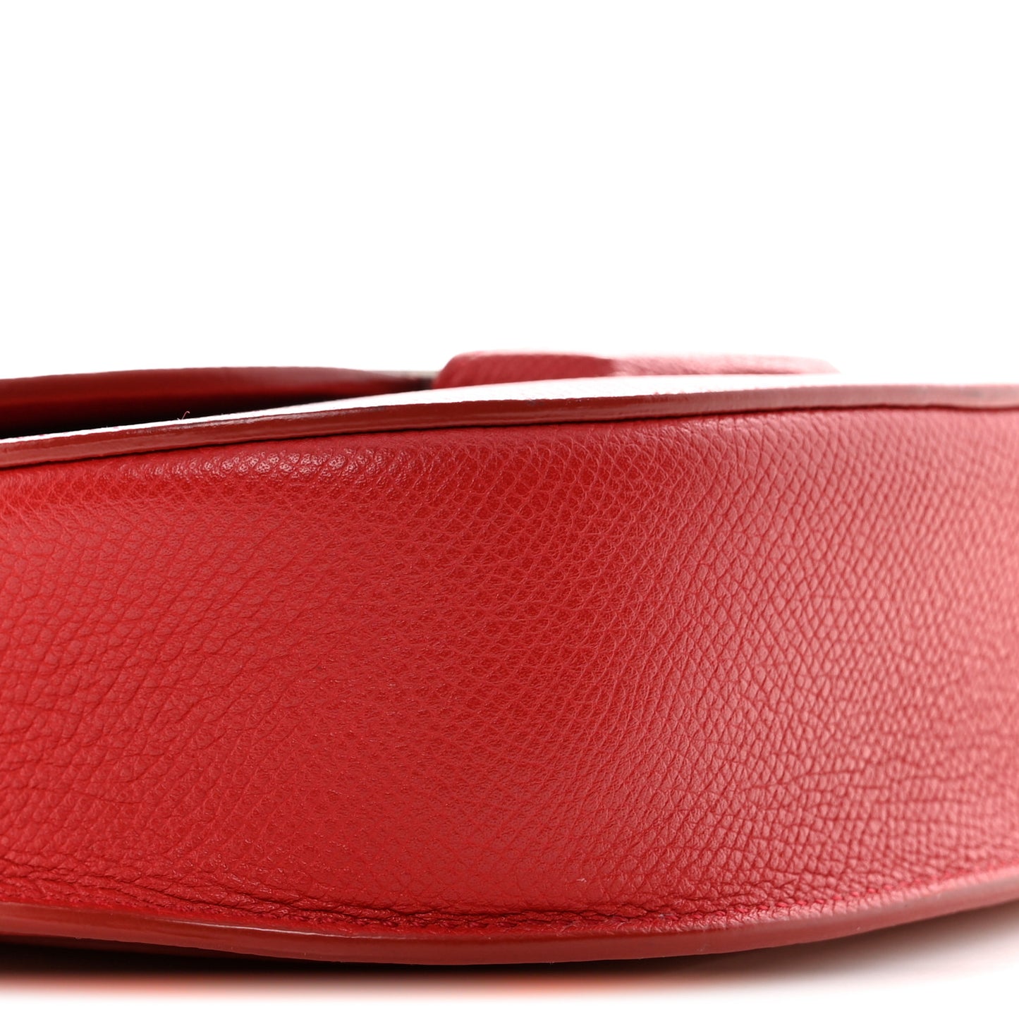 Grained Calfskin Small Trotteur Coquelicot