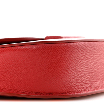 Celine Grained Calfskin Small Trotteur Coquelicot 9 of 16