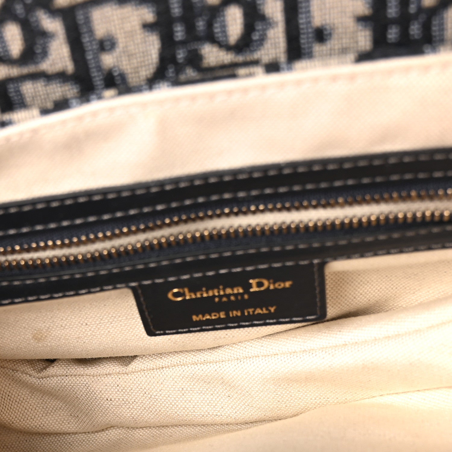 Christian Dior Oblique Saddle Bag Blue 5 of 10