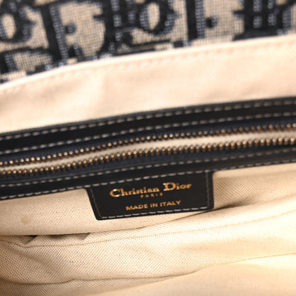 Christian Dior Oblique Saddle Bag Blue 5 of 10