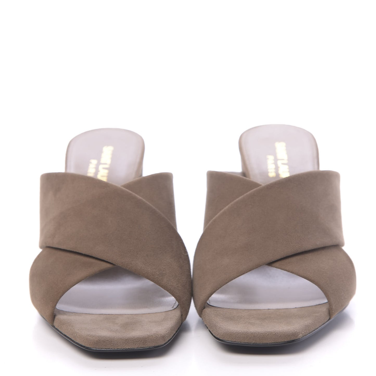 Suede LouLou 70 Mules 36.5 Taupe