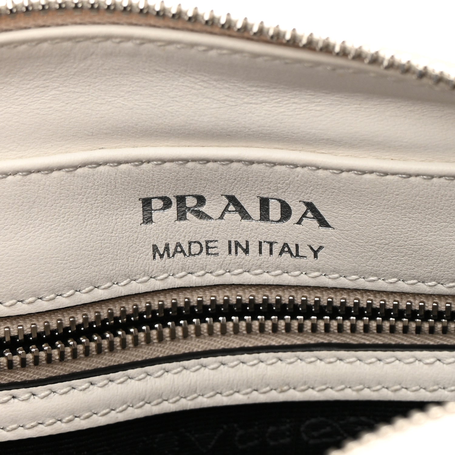 Prada City Calf Monkey Print Camera Bag White Papaya 6 of 14