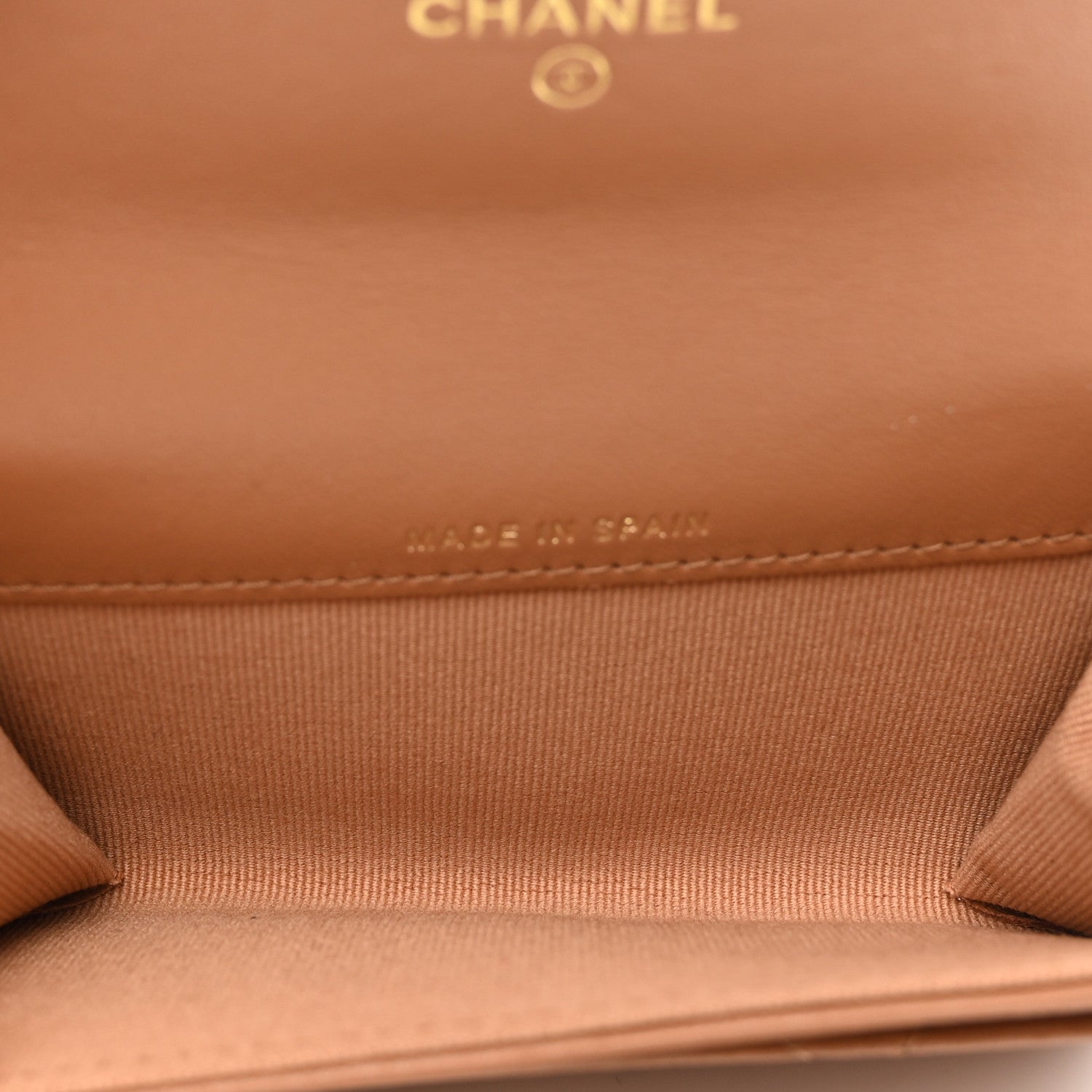 Chanel Lambskin Quilted Chanel 19 Flap Card Holder Brown 5 of 9