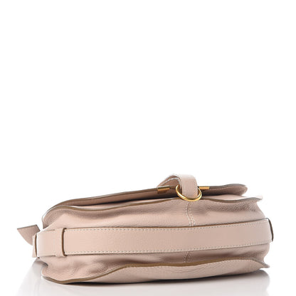 Chloe Calfskin Medium Marcie Round Crossbody Bag Abstract White 4 of 9
