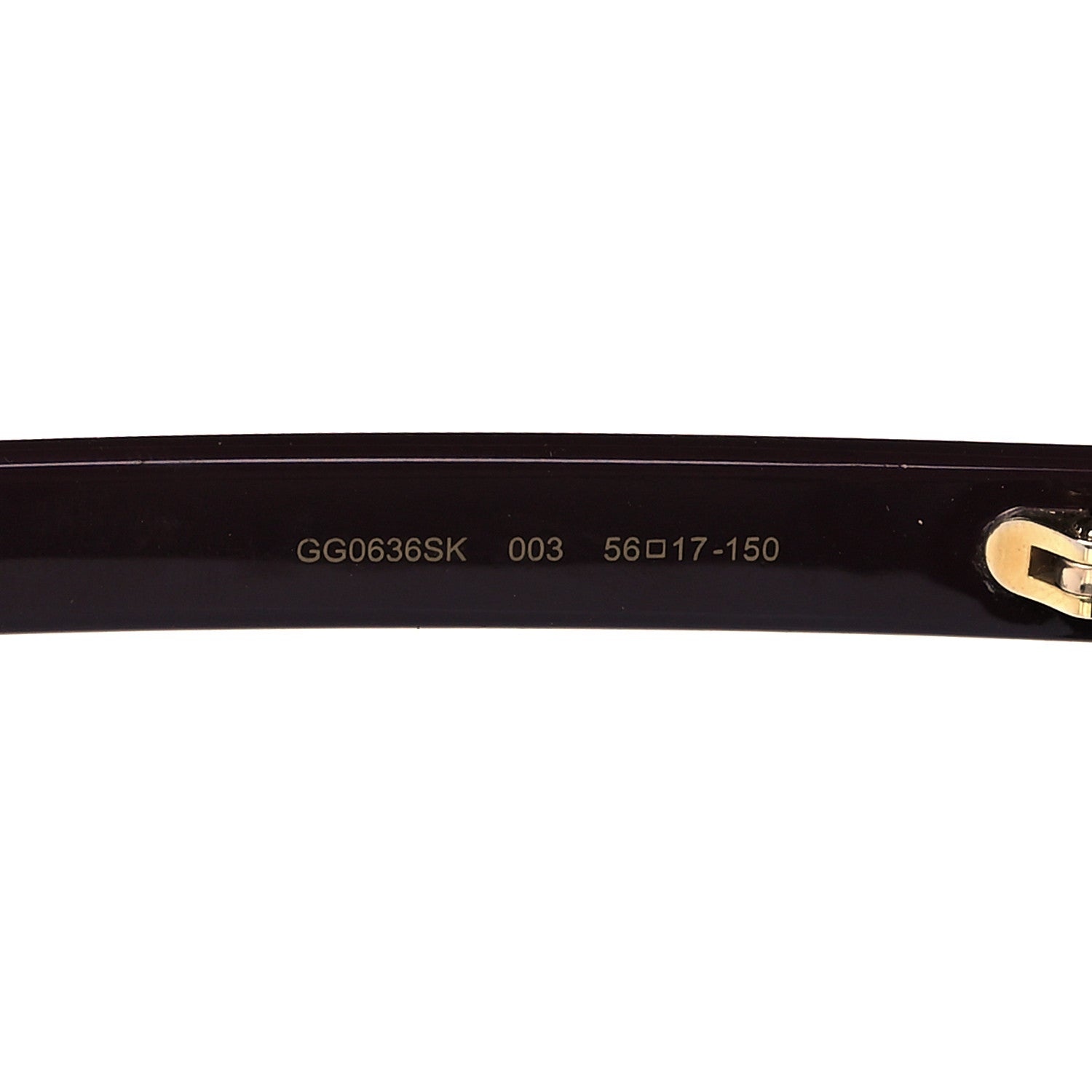Gucci Round Frame GG0636SK Sunglasses Burgundy 5 of 7