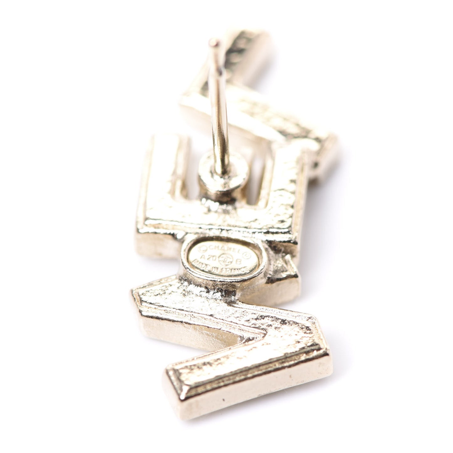 Crystal Pearl Signature Stud Earrings Gold