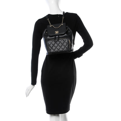 Chanel Caviar Quilted Business Affinity Backpack Black 2 of 7