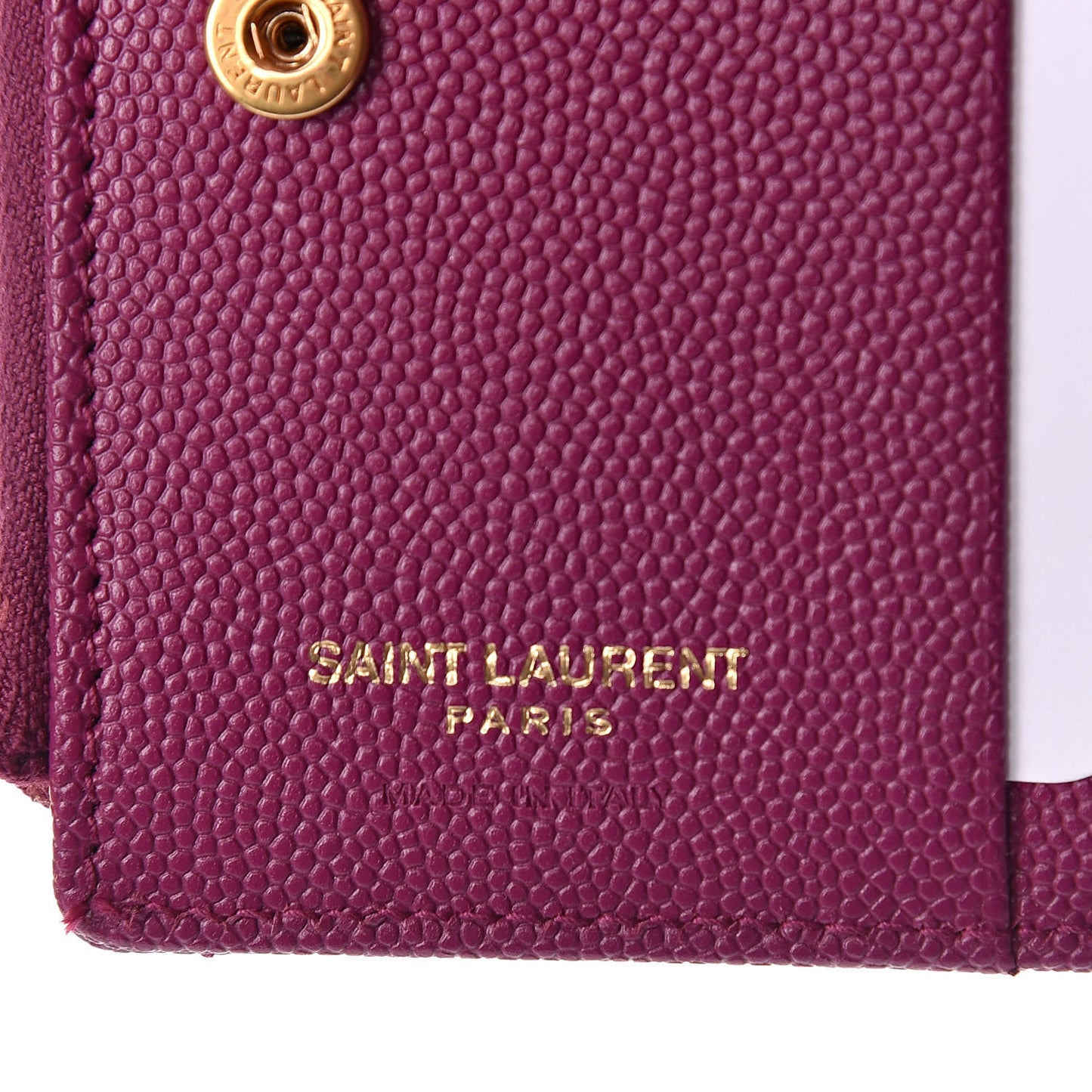 Grain De Poudre Matelasse Chevron Monogram Zipped Card Case Dark Grape