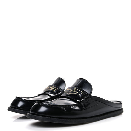 Christian Dior Brushed Calfskin Boy Loafer Mule 36 Black 4 of 11
