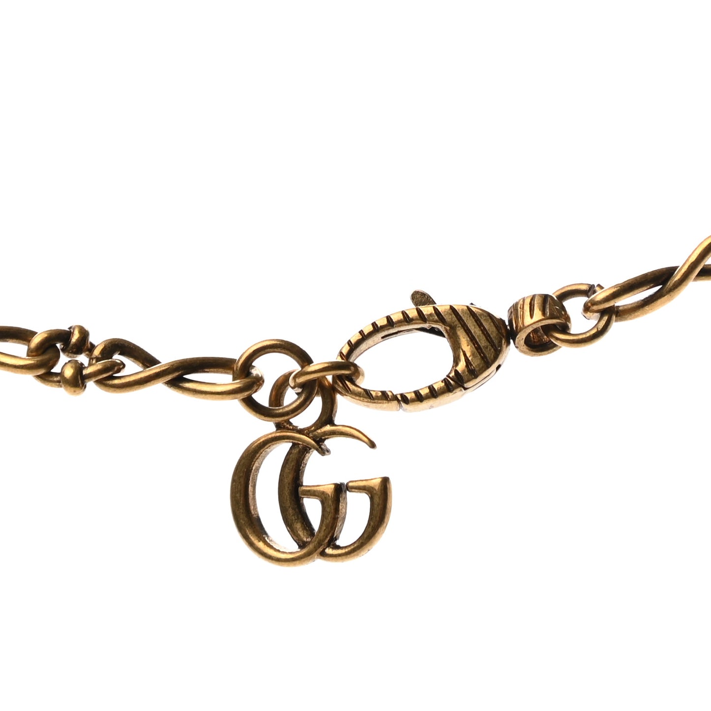 Metal Crystal Butterfly Necklace Aged Gold Multicolor