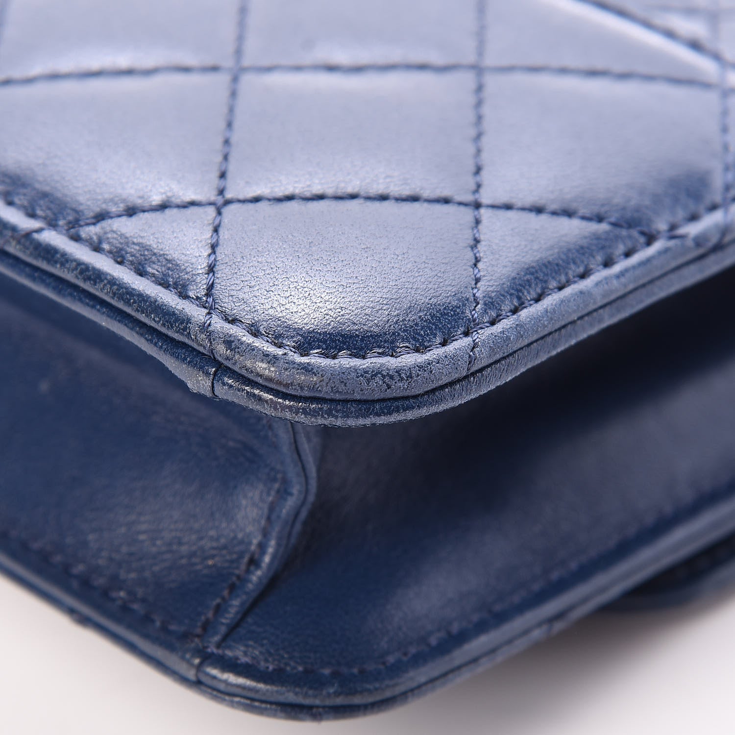 Chanel Lambskin Quilted Mini Crossing Times Flap Blue 11 of 19
