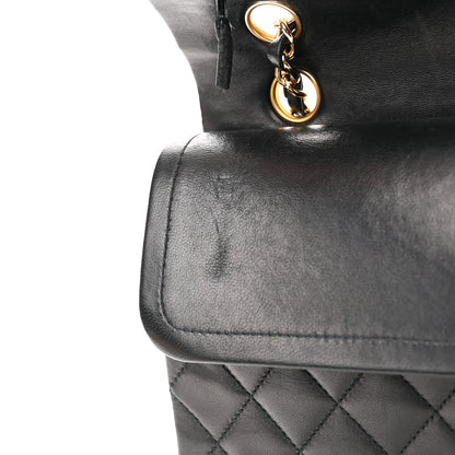 Chanel Lambskin Quilted Medium Double Flap Black 13 of 18