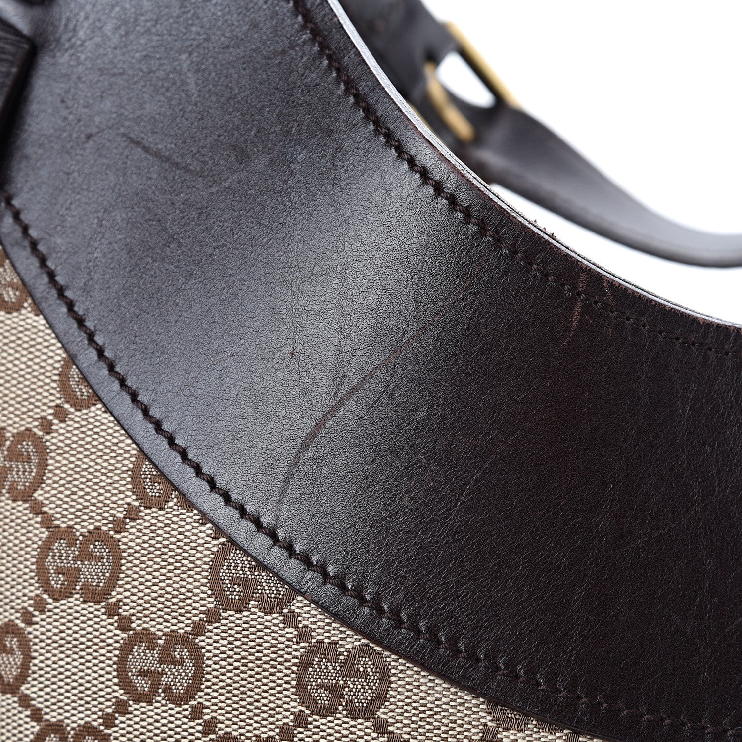 Gucci Monogram Half Moon Hobo Dark Brown 15 of 20
