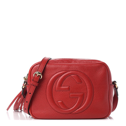 Gucci Pebbled Calfskin Small Soho Disco Bag Tabasco Red 1 of 11