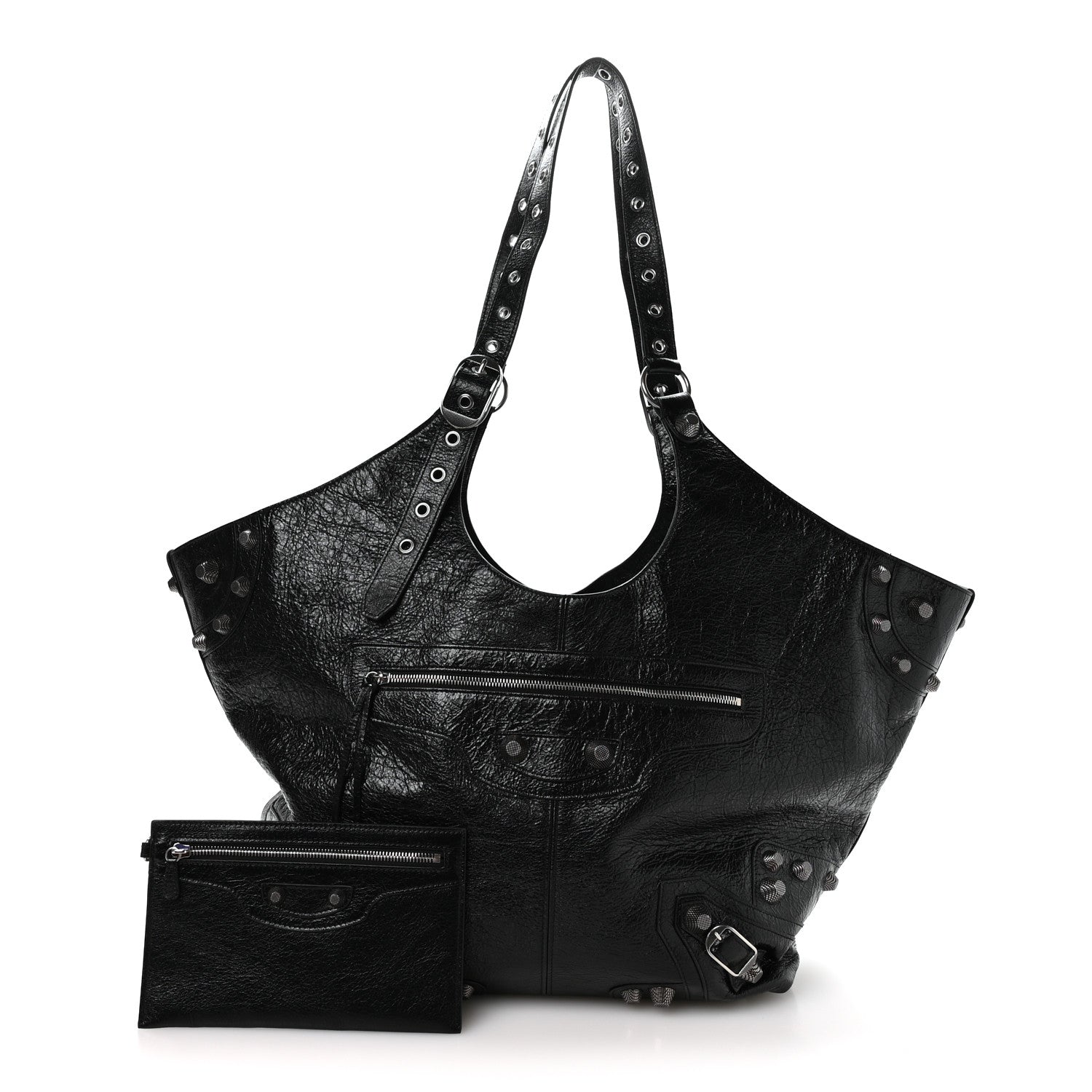 Balenciaga Agneau Arena Large Le Cagole Carry All Bag Black 2 of 10