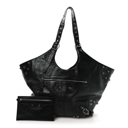 Balenciaga Agneau Arena Large Le Cagole Carry All Bag Black 2 of 10