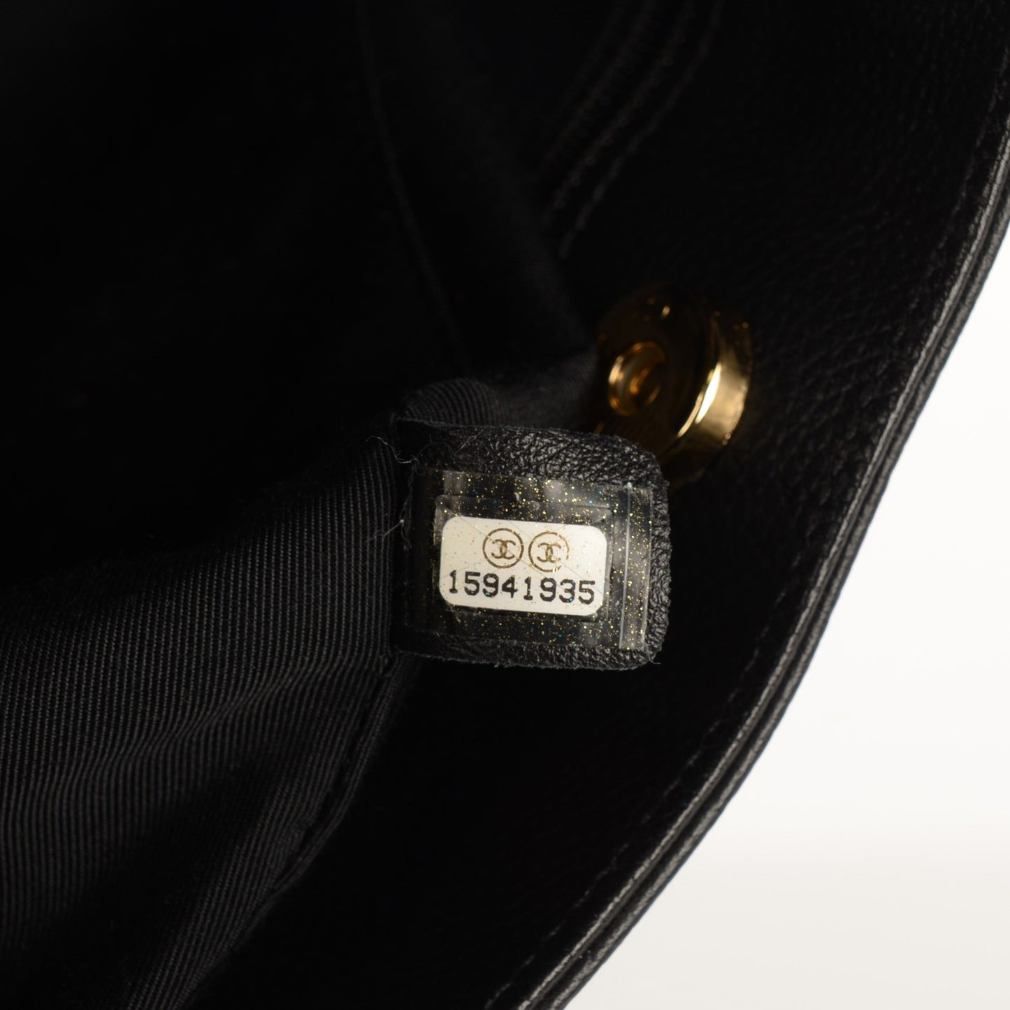 Calfskin Cerf Executive Shopper Tote Black