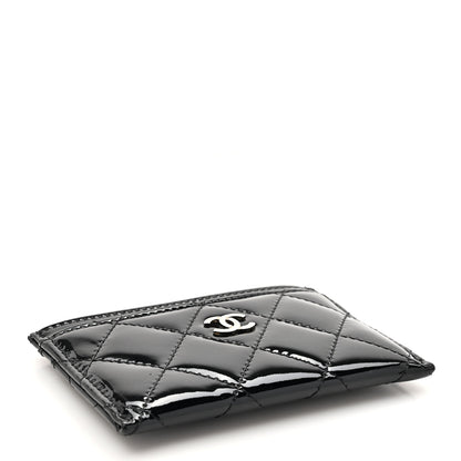 Chanel Patent Calfskin Quilted Card Holder Black 4 of 9