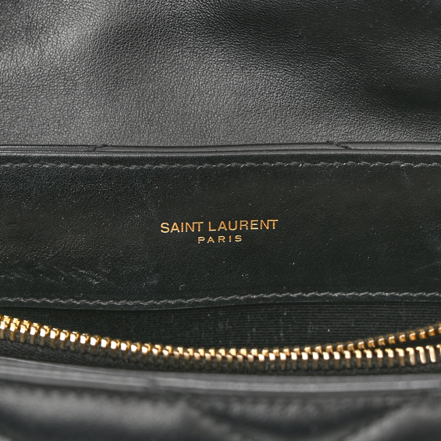 Saint Laurent Calfskin Y Quilted Monogram Small Loulou Chain Satchel Black 7 of 14