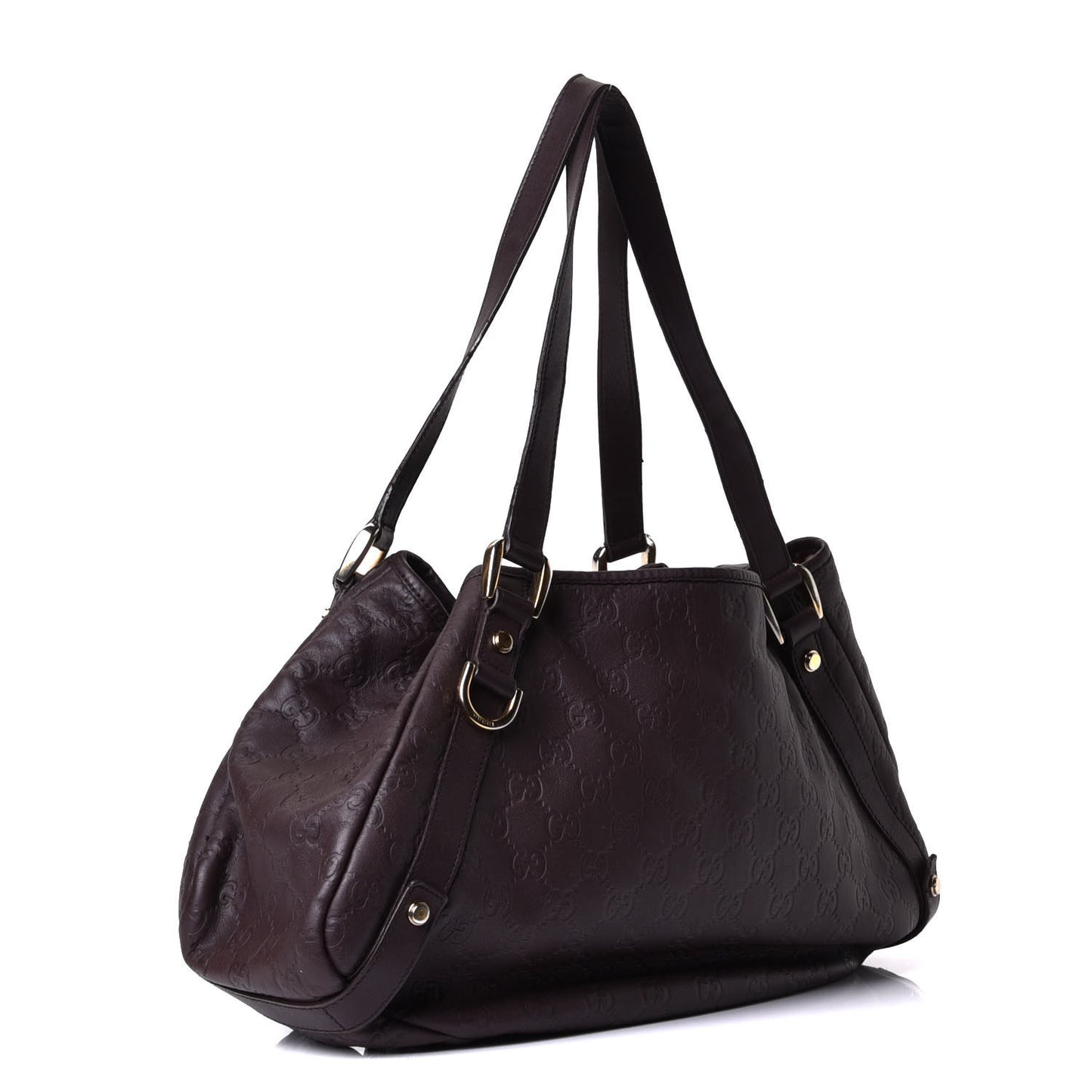 Guccissima Medium Abbey Shoulder Bag Chocolate