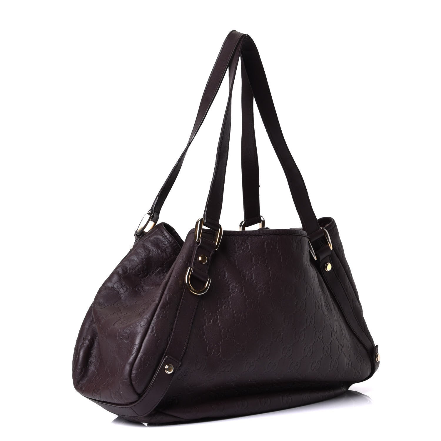 Gucci Guccissima Medium Abbey Shoulder Bag Chocolate 2 of 6