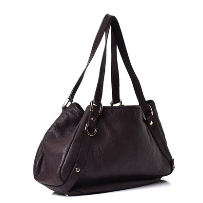 Gucci Guccissima Medium Abbey Shoulder Bag Chocolate 2 of 6