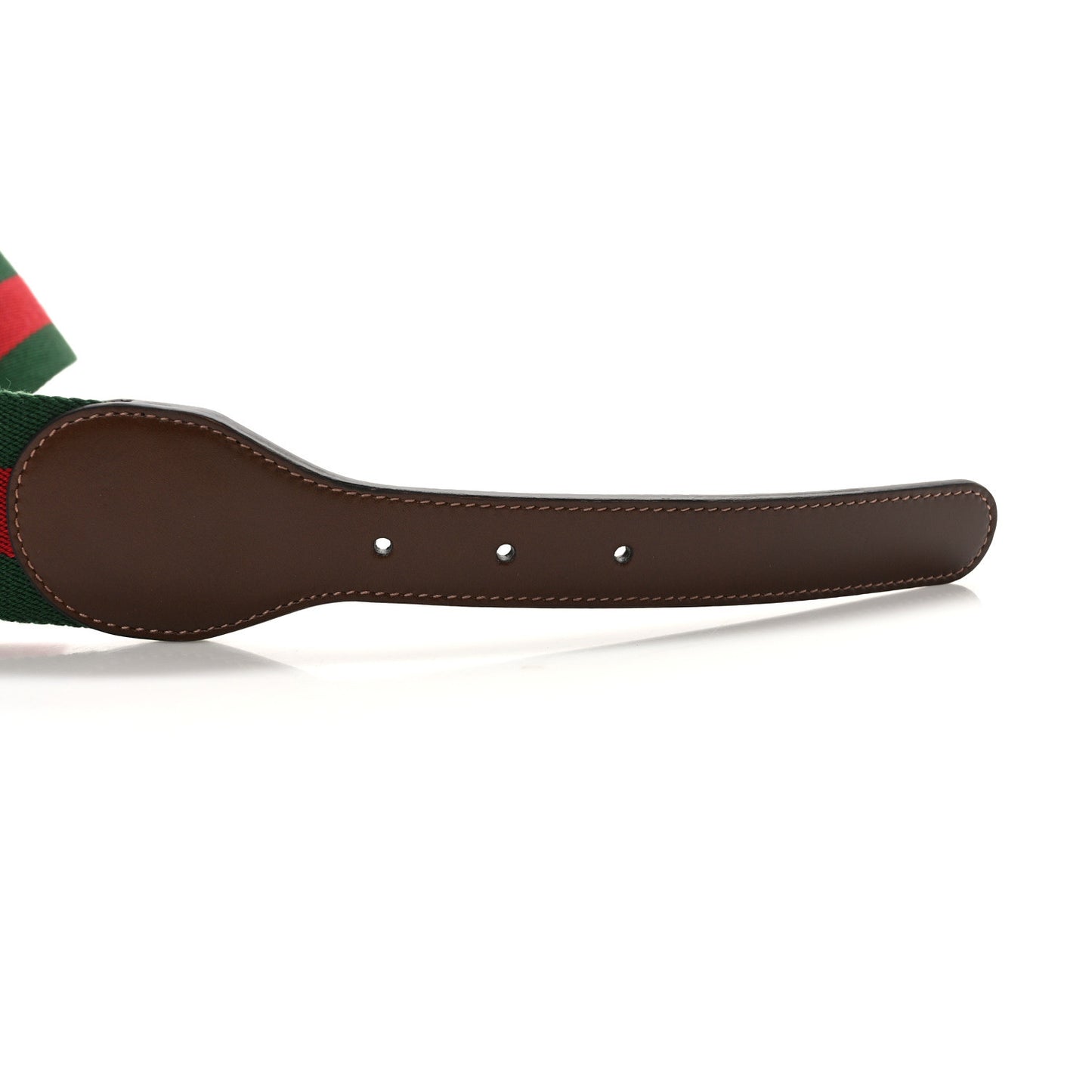 Efesto Calfskin Web Horsebit 50/25mm Belt 85 34 Green Red Brown Sugar