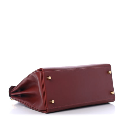 Hermes Evercolor Kelly Retourne 28 Rouge H 3 of 10