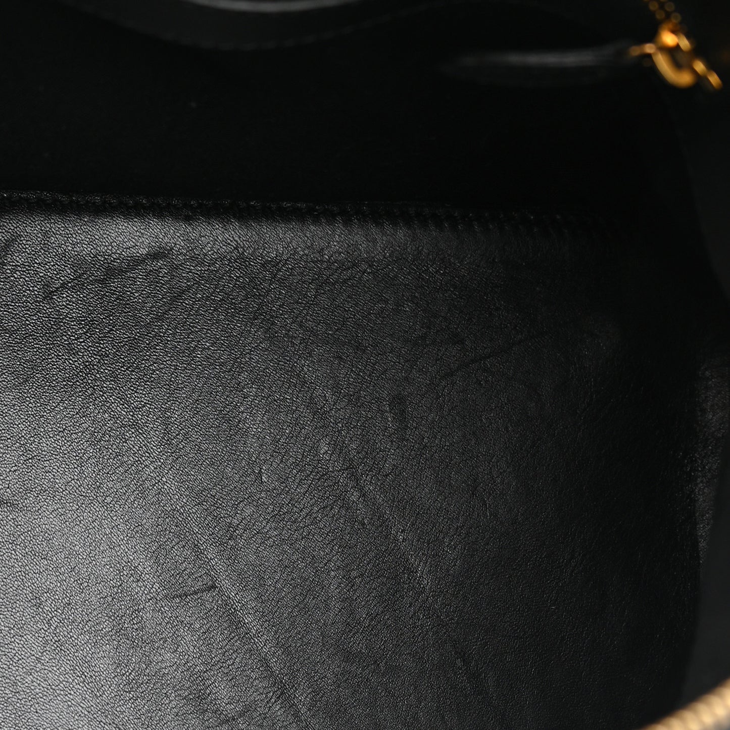 Calfskin Allover Logo S Ville Top Handle Bag Black White