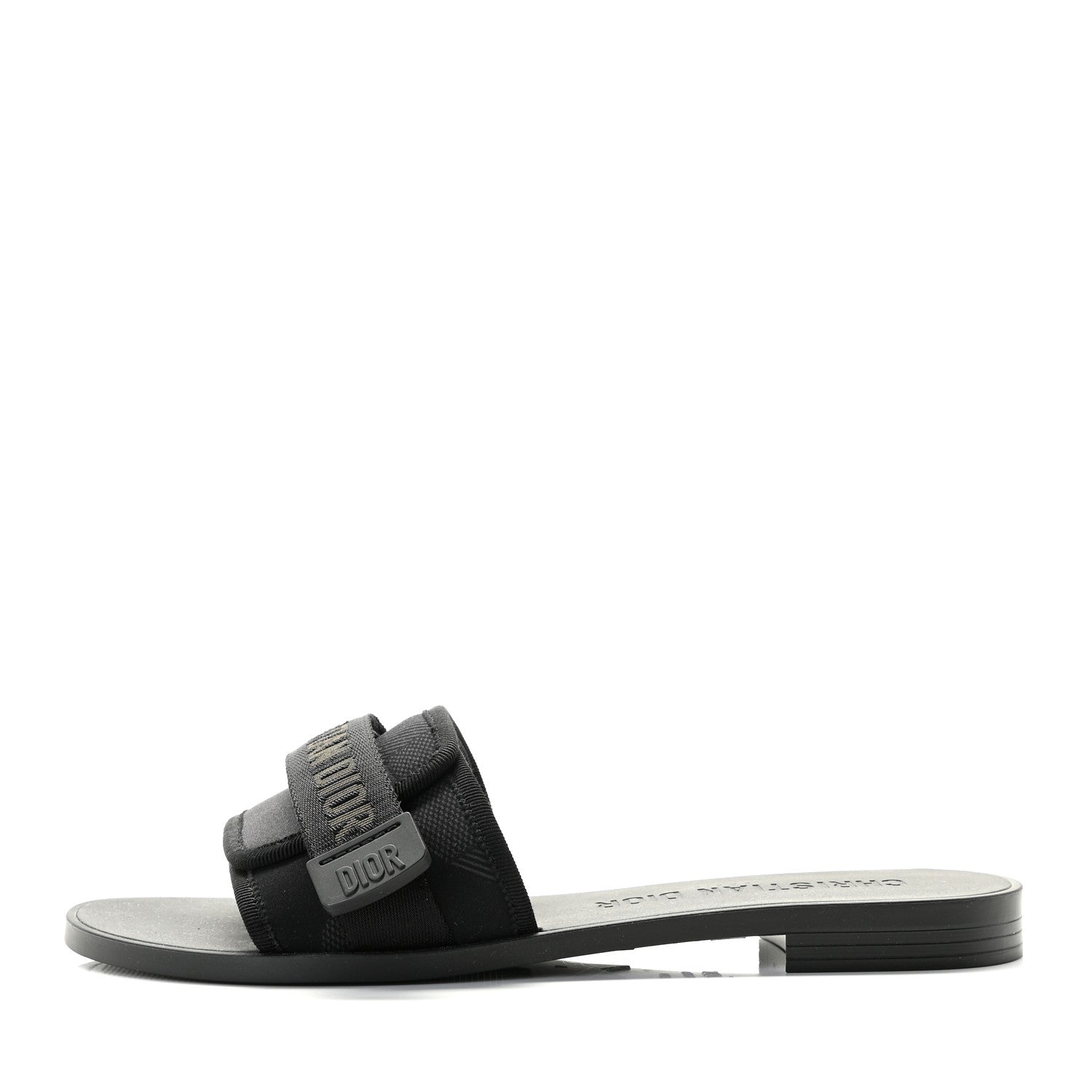 Christian Dior Technical Stretch Fabric Camouflage Dio(r)evolution Slide Sandals 39 Black Military 1 of 9