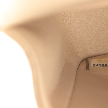 Chanel Caviar Quilted Medium Double Flap Beige 7 of 12