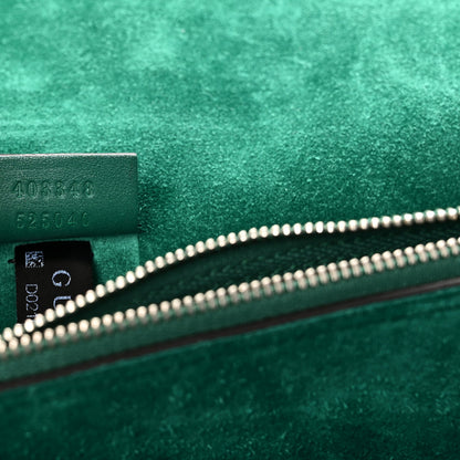 Gucci GG Supreme Monogram Embroidered Medium Dionysus Shoulder Bag Emerald 7 of 11