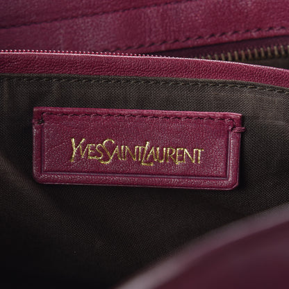 Saint Laurent Sheepskin Medium Cabas ChYc Black Cherry 6 of 11