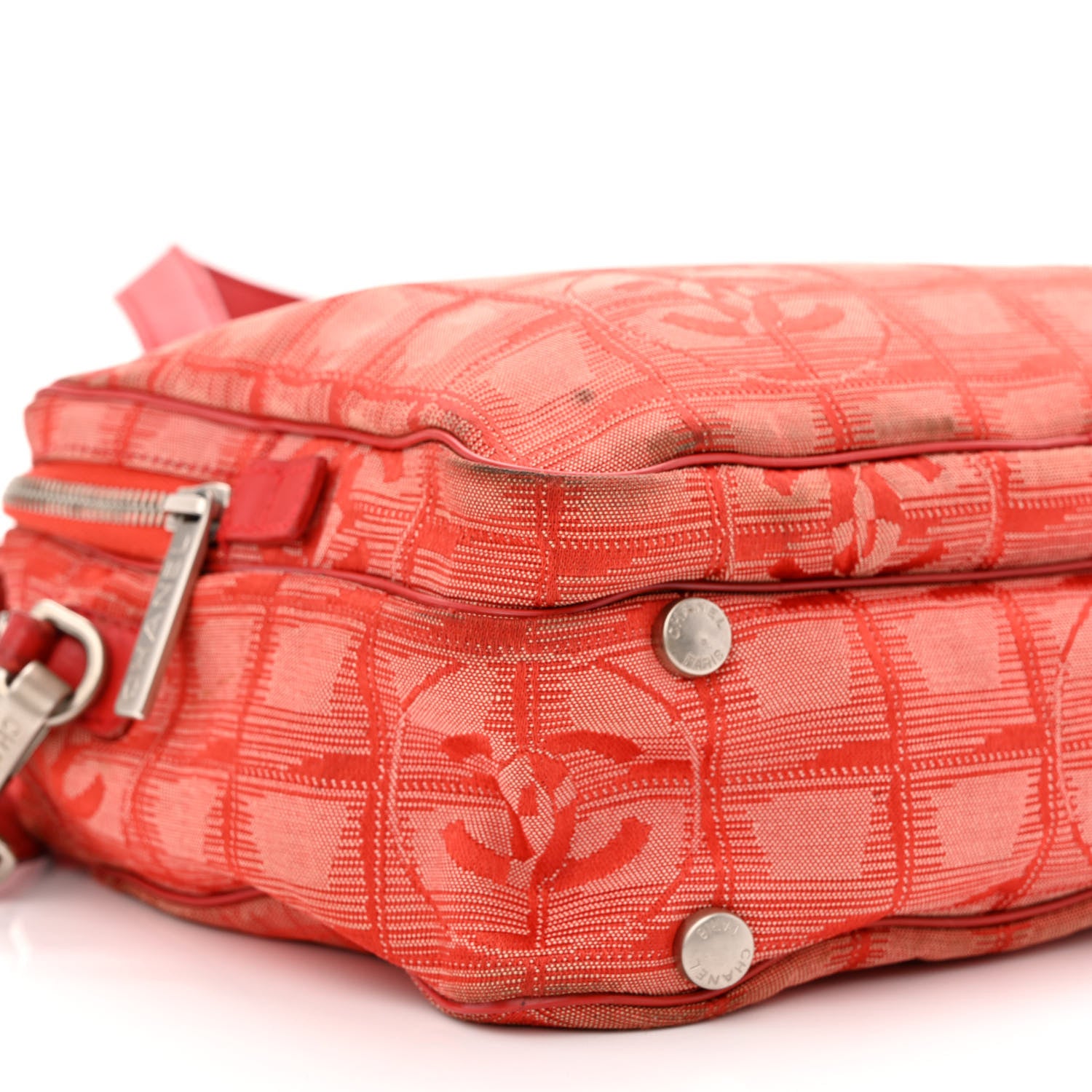 Chanel Nylon Small Travel Tote Red 12 of 18
