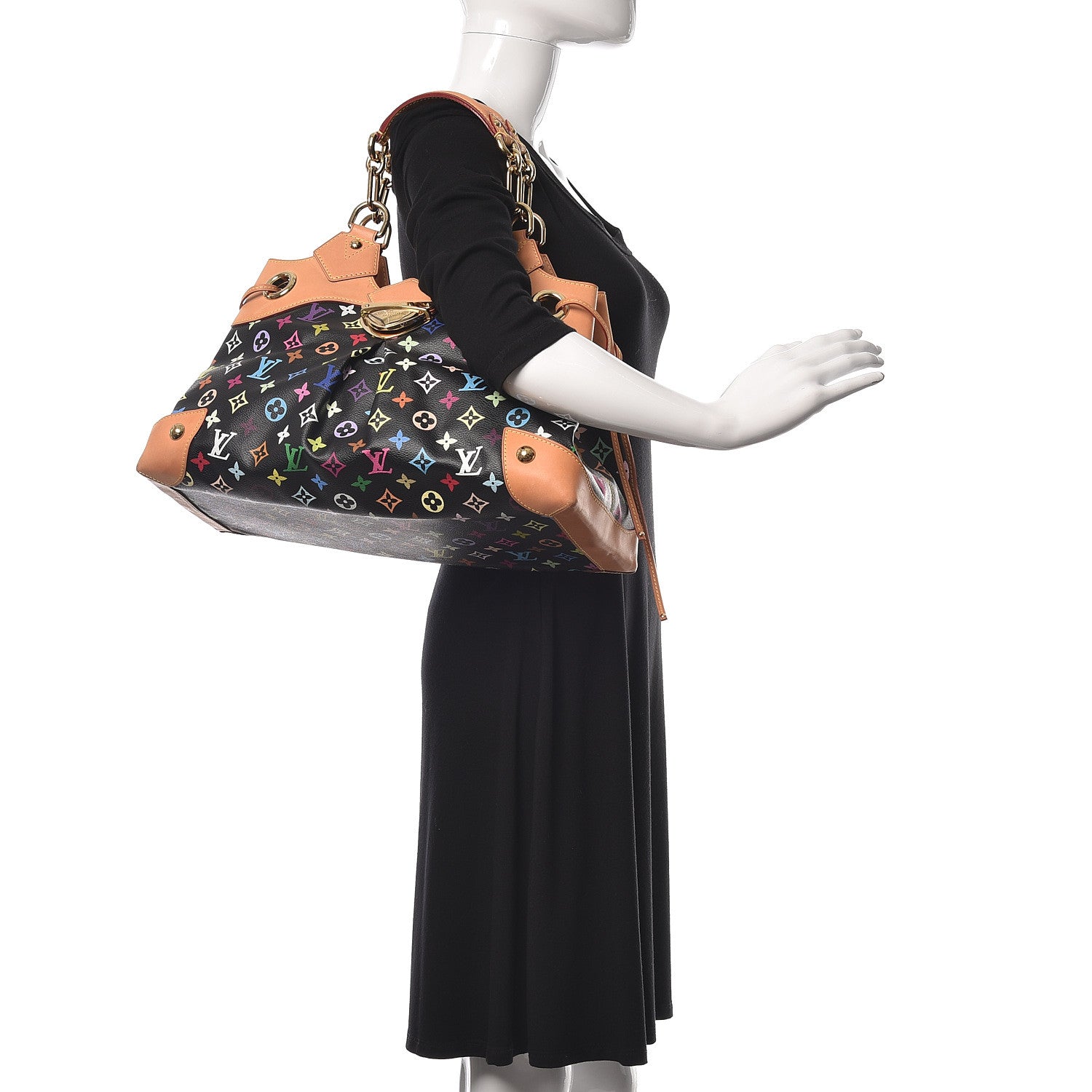 Louis Vuitton Monogram Multicolor Ursula Black 2 of 11