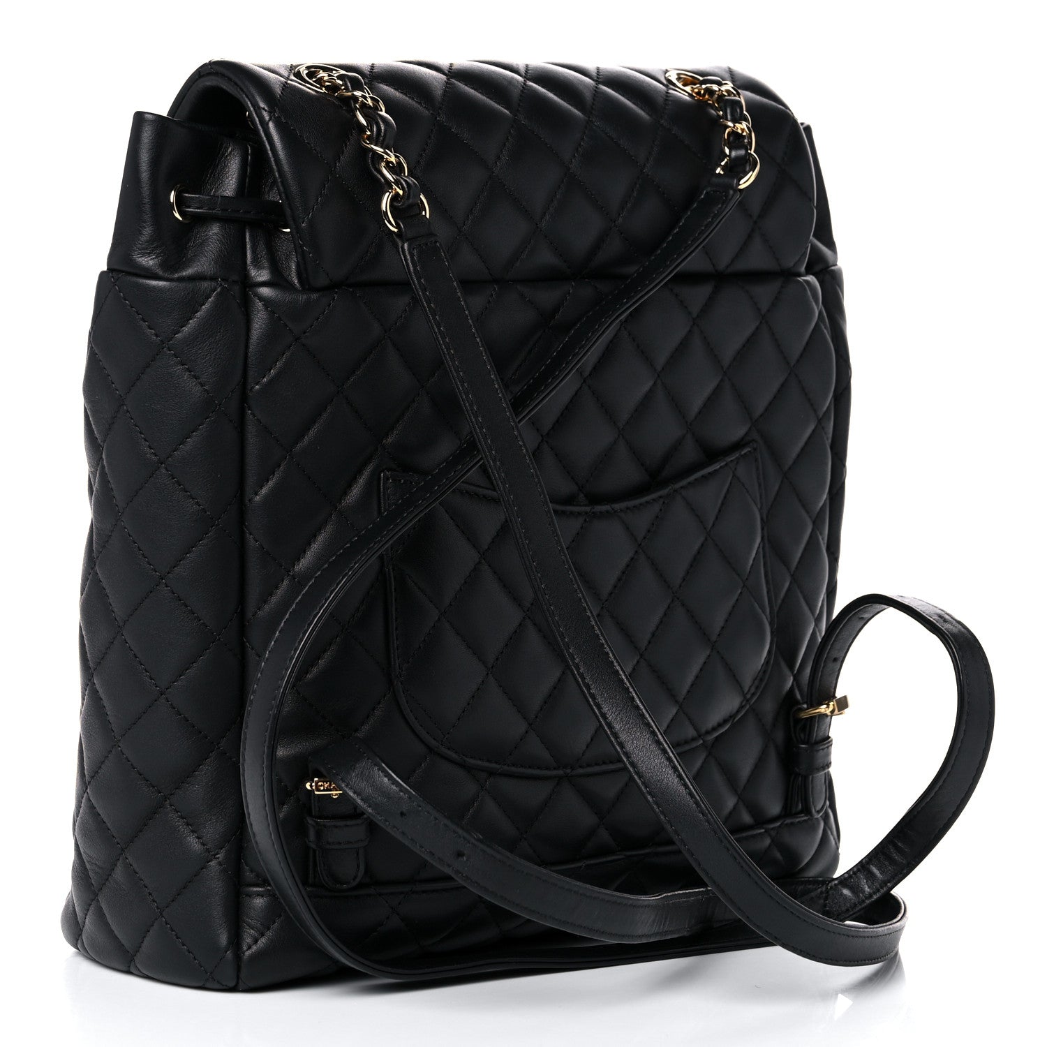 Chanel Lambskin Quilted Large Urban Spirit Backpack Black 3 of 10