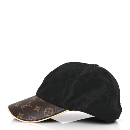 Louis Vuitton Polyester Silk Monogram LV Get Ready Cap L Black 4 of 12