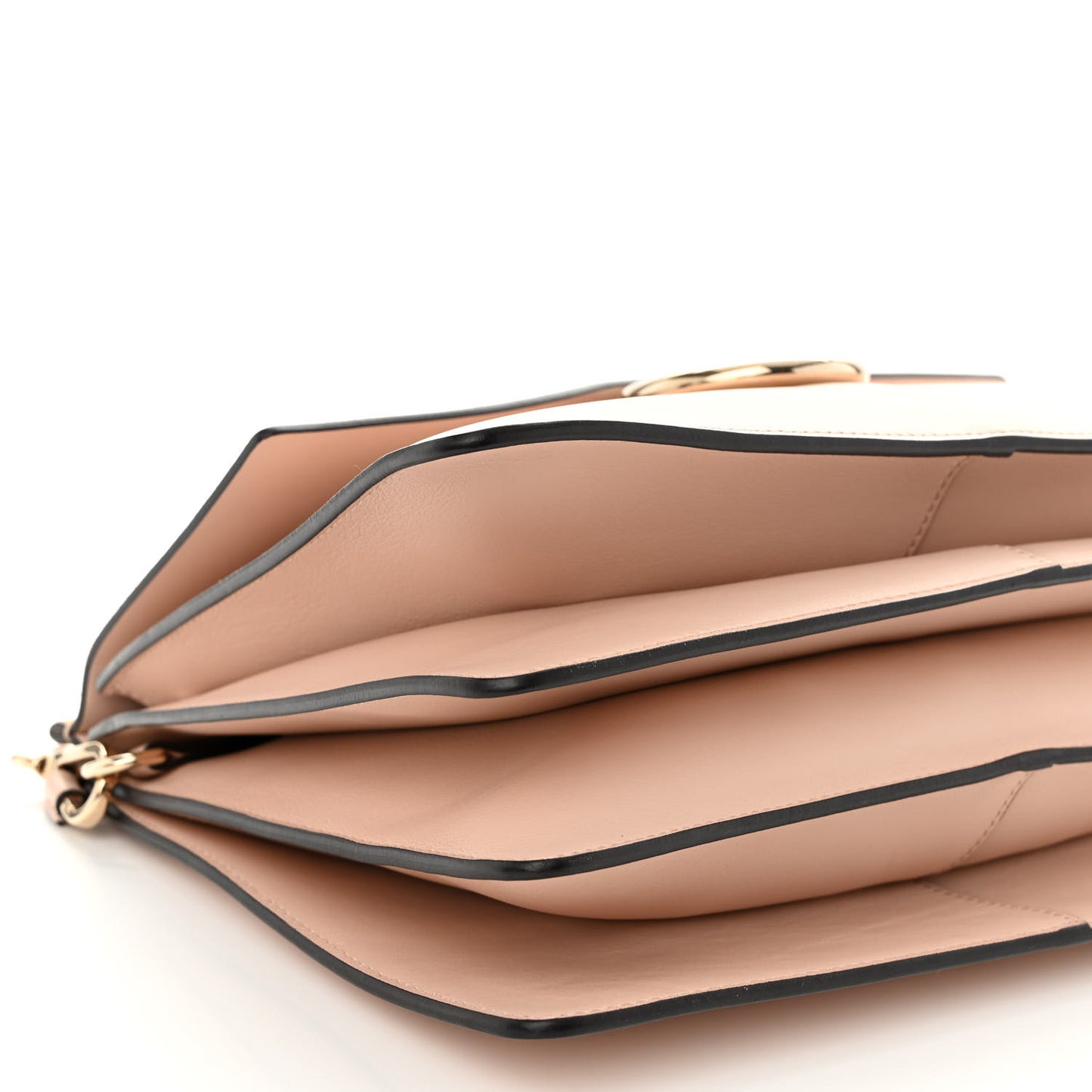 Calfskin Suede Medium Faye Shoulder Bag Cement Pink