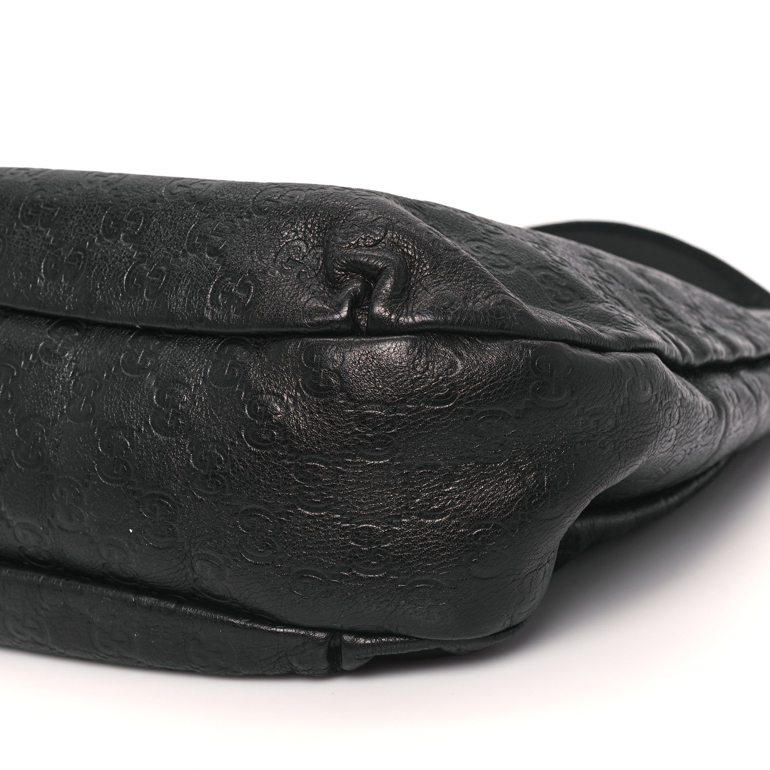 Gucci Guccissima Large New Ladies Web Hobo Black 10 of 15