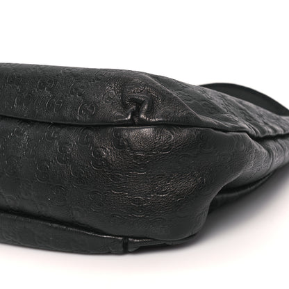 Gucci Guccissima Large New Ladies Web Hobo Black 10 of 15